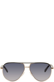 Tom Ford - Lunettes de soleil aviateur noires et grises Cole