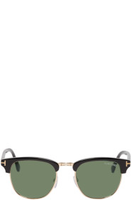 Tom Ford - Lunettes de soleil noires et dorées Henry