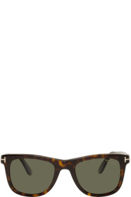 Tom Ford - Lunettes de soleil carrées écailles de tortue Leo