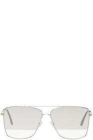 Tom Ford - Lunettes de soleil argentées Magnus
