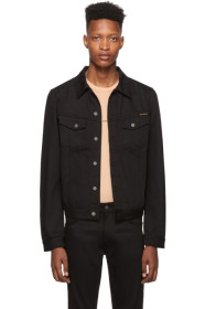 Nudie Jeans - Blouson en denim noir Billy