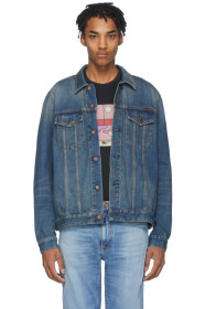 Nudie Jeans - Blouson en denim bleu Jerry