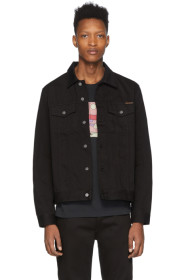 Nudie Jeans - Blouson en denim noir Jerry