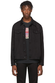 Nudie Jeans - Blouson en denim noir Jerry Dry Rebirth