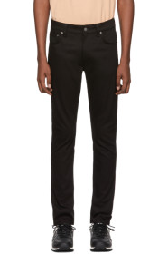 Nudie Jeans - Jean noir Lean Dean Dry