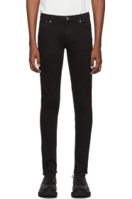 Nudie Jeans - Jean noir Skinny Lin