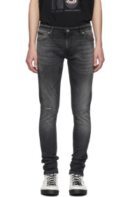 Nudie Jeans - Jean noir Skinny Lin