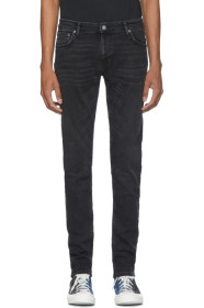 Nudie Jeans - Jean skinny noir Lin