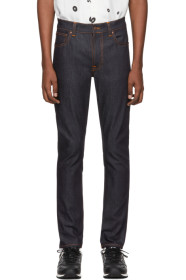 Nudie Jeans - Jean bleu marine Lean Dean