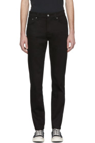 Nudie Jeans - Jean noir Steady Eddie