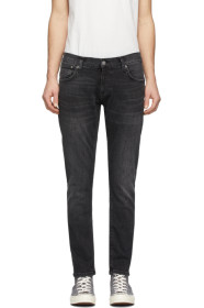 Nudie Jeans - Black Tight Terry Jeans
