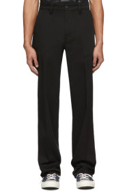 Nudie Jeans - Pantalon chinos noir Lazy Leo