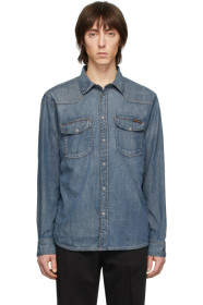 Nudie Jeans - Chemise bleue George