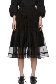Renli Su - Black Tiered Skirt