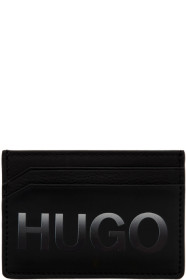 Hugo - ブラック グラディエント ロゴ カード ホルダー