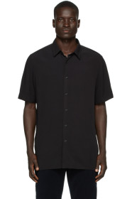 Hugo - Chemise à manches courtes noire Ebor