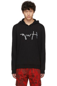 Hugo - Black Dangfall Logo Hoodie