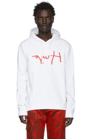 Hugo - White Dangfall Hoodie