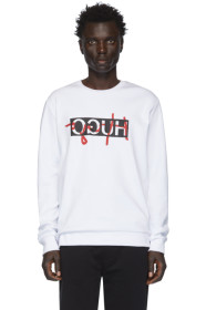 Hugo - White Dicago Sweatshirt