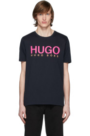 Hugo - T-shirt bleu marine Dolive