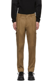 Boss - Pantalon cargo à plis beige Kirio