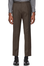 Boss - Pantalon brun Brider