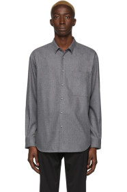 Boss - Chemise en flanelle grise