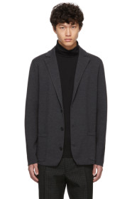 Boss - Cardigan en laine gris Merino Ablesaro