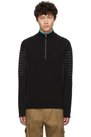 Boss - Pull à demi-glissière noir Zoaya Pro