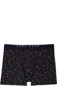 Boss - Ensemble de deux boxers gris et bleu marine Print