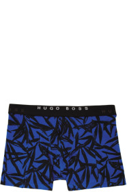 Boss - Ensemble de deux boxers bleus et noirs Print