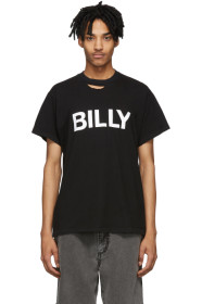 Billy - Black Distressed Logo T-Shirt