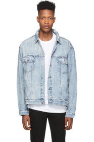 Ksubi - Blouson en denim bleu Oh G Acid Trip Trash