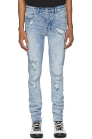 Ksubi - Blue Van Winkle Trashed Dreams Jeans