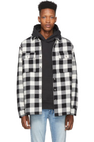 Ksubi - Chemise matelassée noire et blanche Dub