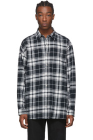 Ksubi - Chemise à carreaux noire et blanche Stereo