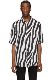 Ksubi - Black & White Animal Short Sleeve Shirt