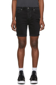 Ksubi - Short en denim noir Chopper