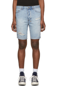 Ksubi - Short en denim bleu Chopper