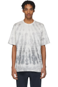 Ksubi - Grey Tie-Dye 'Bring Back Life' T-Shirt