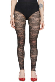 RED Valentino - Black Lace Leggings