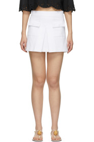 RED Valentino - White Front Skirt Shorts