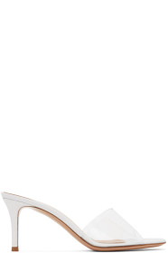 Gianvito Rossi - Chaussures à talons hauts blanches Glass