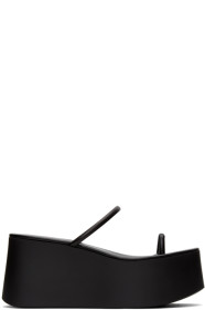 Gianvito Rossi - Sandales à plateformes en cuir nappa noires
