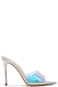 Gianvito Rossi - Silver Hologram Elle Sandals