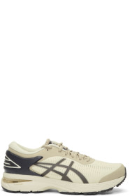 Asics - Baskets blanc cassé et grises Gel-Kayano 25 édition Reigning Champ