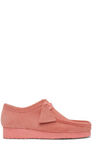 Clarks Originals - ピンク スエード ワラビー モカシン