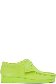 Clarks Originals - グリーン スエード ワラビー モカシン