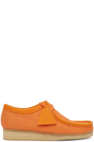 Clarks Originals - オレンジ キャンバス ワラビー モカシン