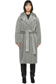 Tibi - グレー フェイクファー オーバーサイズ Luxe コート